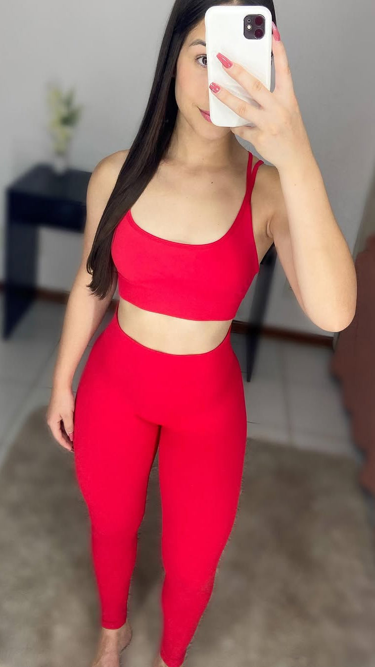 Conjunto Legging Power Red