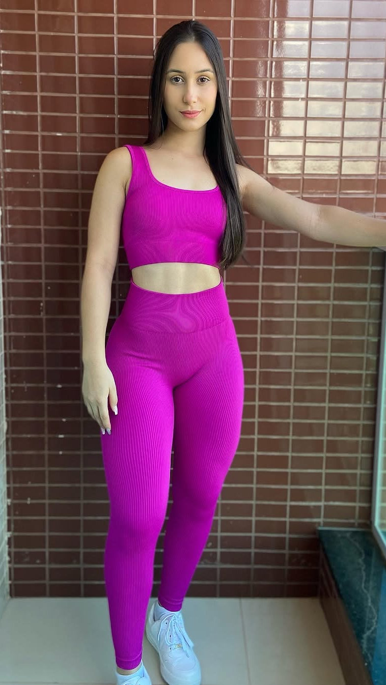 Conjunto Legging Pink Curve
