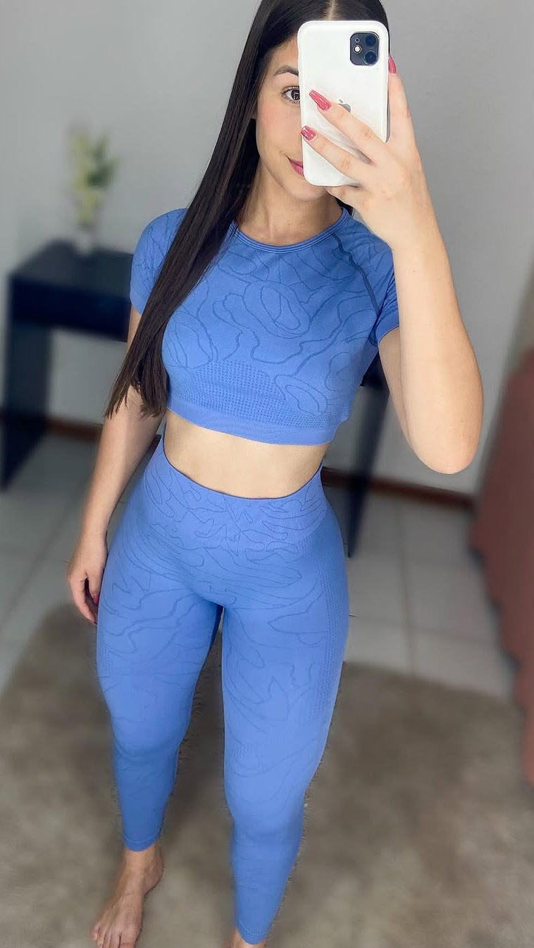 Conjunto Legging Electric Blue