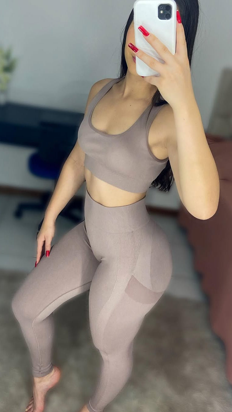 Conjunto Legging Nude Fit