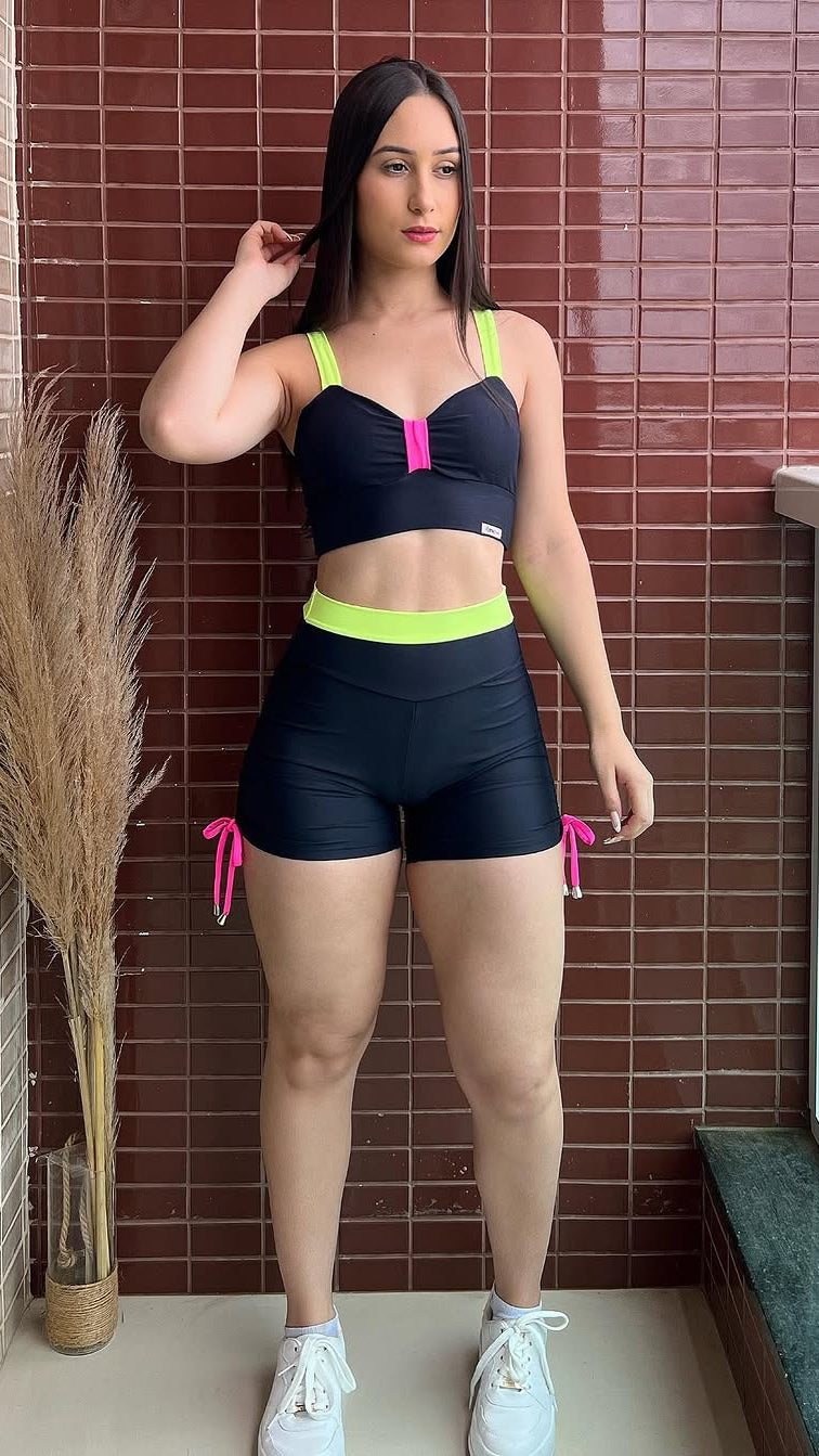 Conjunto Short Neon Pulse